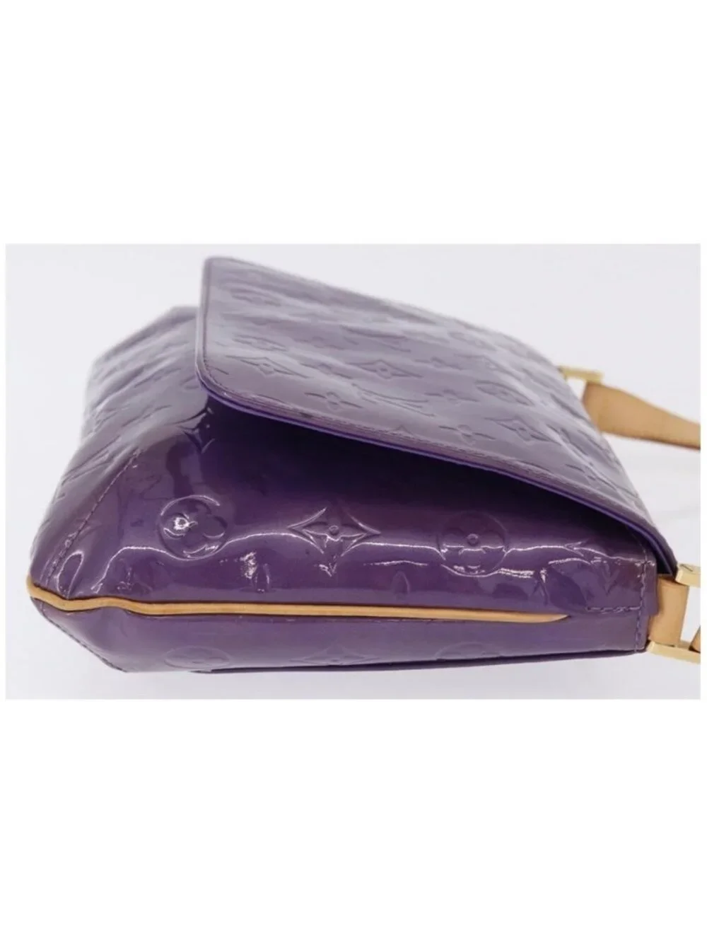 Authentic LOUIS VUITTON Monogram Vernis Thompson Street Purple Viole M91095